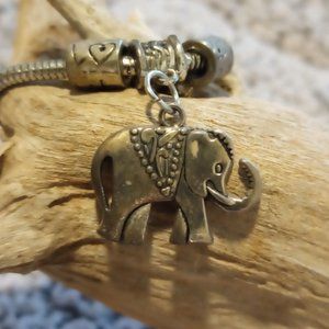 Silver Elephant Bracelet